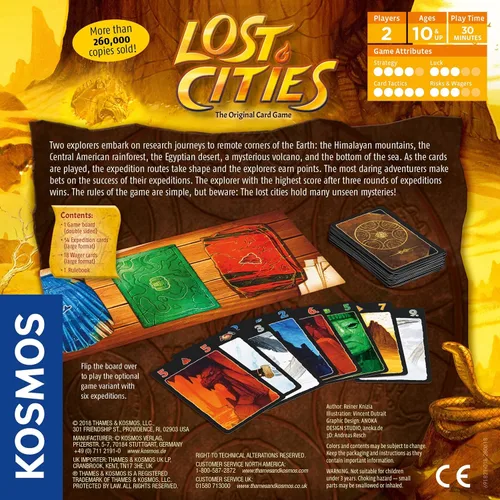 Vista 2 de Juego de cartas Lost Cities (Exploradores)