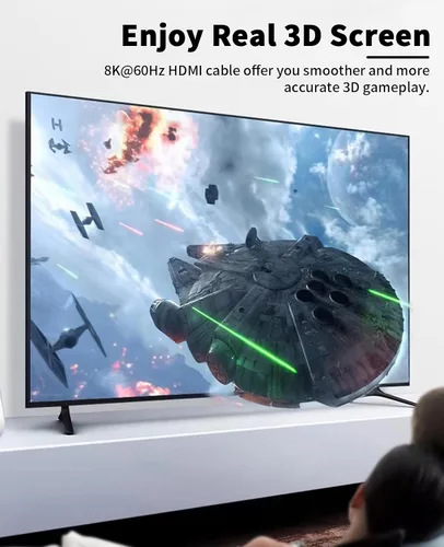 Vista 4 de Poyiccot Adaptador HDMI en forma de U de 8 K, 48 Gbps 8K a 60 Hz, ángulo descendente de 180 grados HDMI macho a hembra, extensor de adaptador