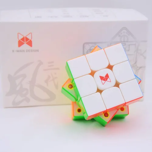 Vista 3 de Bukefuno QY Tornado V3 M 3x3 Flagship Magnetic Speed Magic Cube QY Toys Man Tornado V3M 3x3x3 Rompecabezas de cubos sin calcomanías