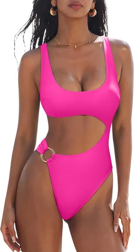 Vista 15 de SUUKSESS Traje de baño sexy de una pieza con control de abdomen para mujer