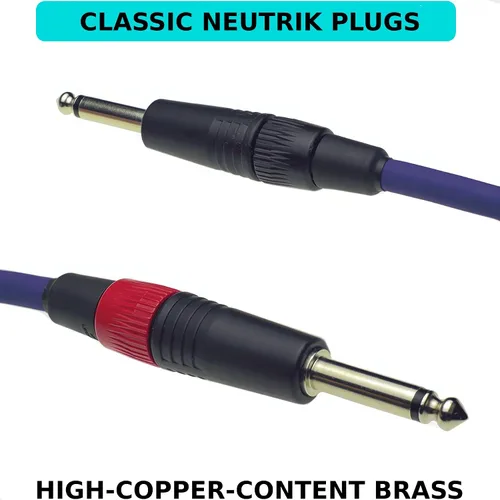 Vista 3 de Evidence Audio Cable de altavoz Siren II de 3 pies recto a recto de 1/4 pulgadas