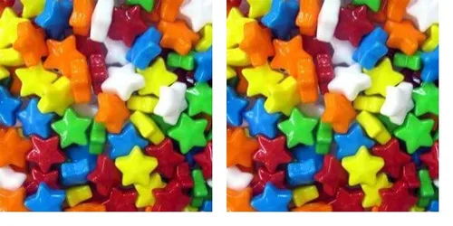 Vista 3 de Surtido de caramelos duros arcoíris con estrellas de 2 libras, caramelo en forma de estrella