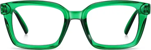 Vista 9 de XVXV Square Reading Glasses for Women - Blue Light Blocking Readers Anti Glare Eyeglasses with Spring Hinge