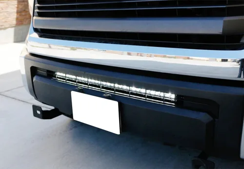 Vista 7 de iJDMTOY Barra de luz LED de 30 pulgadas para montaje en rejilla inferior compatible con Toyota Tundra 2014-21, incluye (1) barra de luz LED de alta