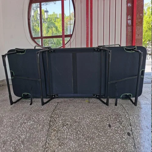 Vista 5 de Tienda de campaña plegable fuera del suelo impermeable camping cama de dormir con cubierta de lluvia