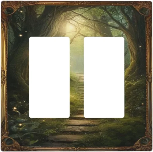 Vista 69 de Cubiertas Decorativas para Interruptores de Luz Arte de Pájaros BirdArt 1 Gang Salida Dúplex Individual Placa de Pared Placa de Interruptor Placa