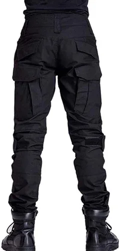 Vista 2 de TRGPSG Pantalones tácticos para hombre, pantalones de senderismo, pantalones cargo de camuflaje militar, pantalones de trabajo casuales