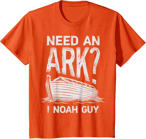 Vista 27 de Need an Ark I Noah Guy Funny Christian Men Women Pun Humour T-Shirt Negro
