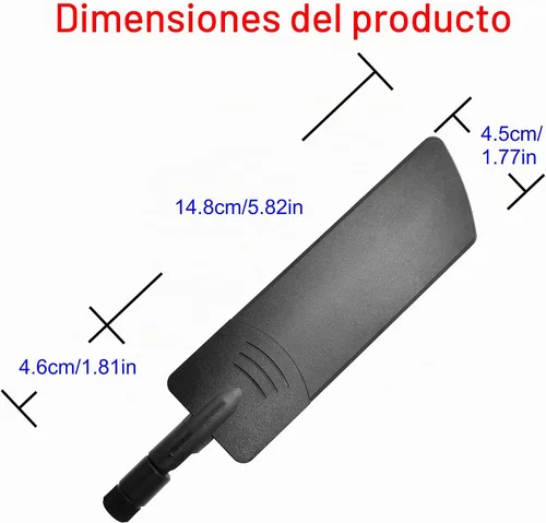 Vista 2 de 4G LTE Antena 10dBi SMA Masculino Omni Banda Ancha para Router Gateway 2Pcs Antena LTE 4G de 600-6000MHz para dispositivos 3G 4G GSM. Antenas MIMO