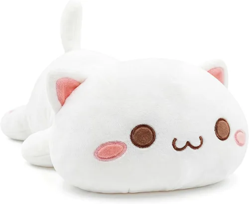 Vista 10 de Onsoyours - Lindo gatito plátano gato de peluche juguete de peluche suave almohada de felpa plátano para niños (gato plátano, 30 cm)