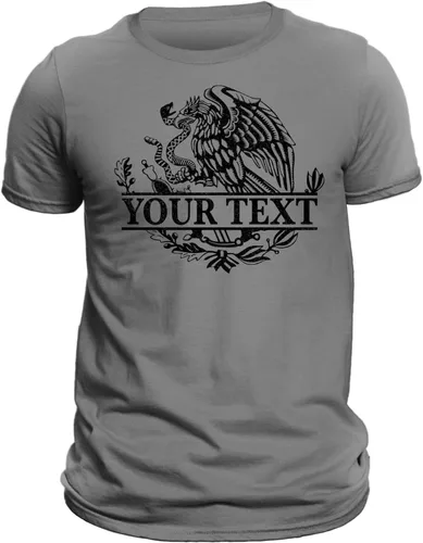 Vista 6 de Mexico Mexican Eagle Camiseta con opción de personalización - Playera Con Aguila De México Personalizable