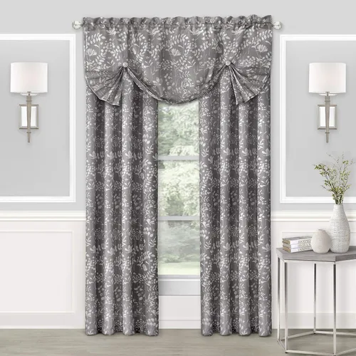 Vista 2 de Achim Home Furnishings Charlotte - Panel de bolsillo para cortinero, 52x84, color gris