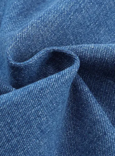 Vista 9 de Sidefeel Chaqueta vaquera larga elástica de gran tamaño para mujer