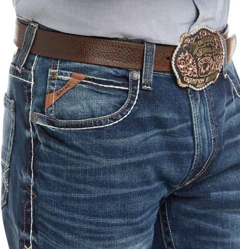 Vista 3 de ARIAT - Jeans M4 de tiro bajo y corte de bota para hombre