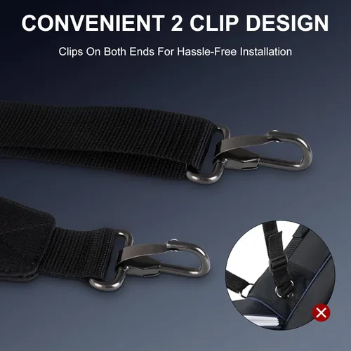Vista 7 de Correa de hombro para bolsa de golf, correas ajustables acolchadas individuales, reemplazo universal