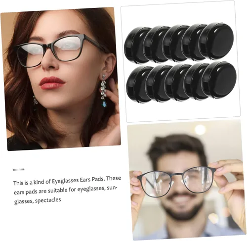 Vista 9 de 20 Pairs of Silicone Anti-Slip Glasses Ears Pads Replaceable Cushion Adapters for Eyeglasses Comfortable Support for All-Day Wear