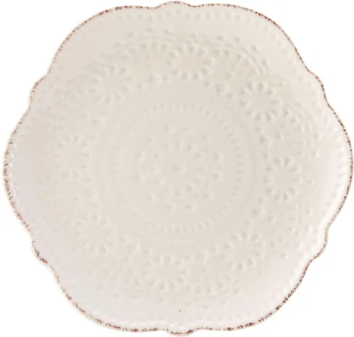 Vista 7 de Pfaltzgraff Chateau Cream Juego de vajilla de gres de 16 piezas, servicio para 4, color blanco hueso