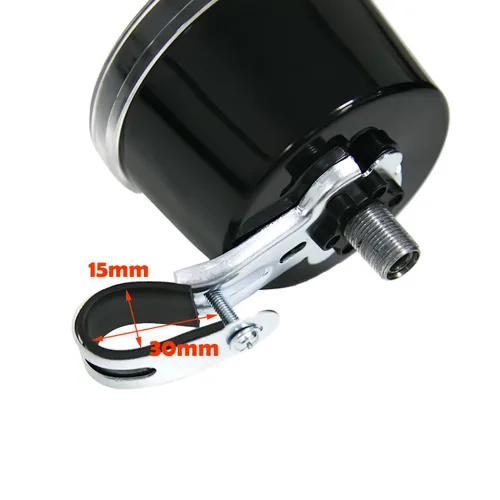 Vista 6 de Velocímetro y odómetro reiniciables con hardware de montaje, para bicicleta de 24 "-27.5" Motor de bicicleta motorizado 80cc