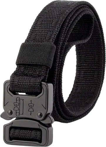 Vista 6 de Flygo - Cinturón táctico de nailon para hombre de 1.5 in, resistente, de liberación rápida
