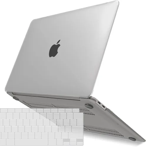 Vista 46 de IBENZER Compatible con Nuevo MacBook Air de 13 pulgadas Funda 2022 2021 2020 M1 A2337 A2179 A1932, Carcasa Rígida de Plástico con Cubierta de azul