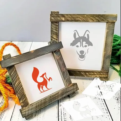 Vista 5 de 100 plantillas para pintar, plantillas reutilizables de animales, plantillas de dibujo para manualidades, plantillas de pintura para pintar