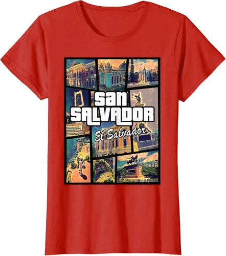 Vista 75 de Camiseta Orgullosa de San Salvador Capital El Salvador