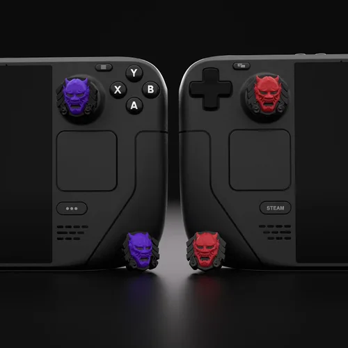 Vista 14 de PlayVital Halloween Thumb Grip Caps for Steam Deck LCD, Silicone Thumbsticks Grips Joystick Caps for Steam Deck OLED - Little Devils