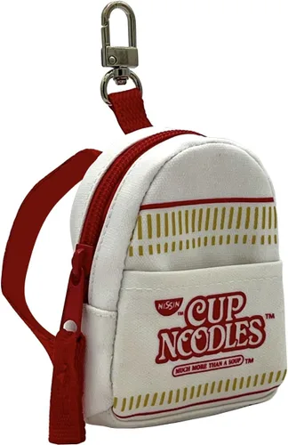 Vista 3 de Nissin Cup Noodles Llavero micro mochila, blanco hueso, pequeño, Blanco sucio