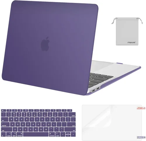 Vista 23 de MOSISO - Funda rígida y de plástico compatible con MacBook Air de 13 pulgadas versión 2022, 2021-2018, A2337 M1 A2179 A1932; con cubierta