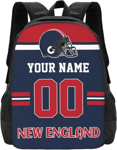 Vista 24 de Mochila de estilo de fútbol personalizado Mochila personalizada con nombre y número Mochilas personalizadas de alta capacidad bolsa regalos, Arizona