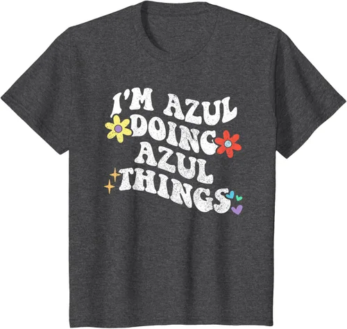 Vista 34 de Retro Groovy Im AZUL Doing AZUL Things - Camiseta divertida para el día de la madre, Negro