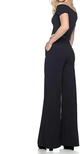 Vista 3 de Pantalones acampanados de yoga para mujer pantalones elásticos de teñido anudado cintura alta talla grande pantalones palazzo largos y anchos