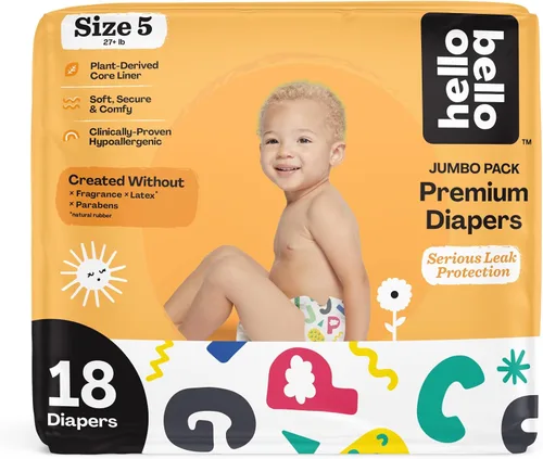 Vista 36 de Hello Bello Premium Pañales para bebé talla 1, 32 unidades de pañales desechables, extra absorbentes, hipoalergénicos con ajuste cómodo y seguro