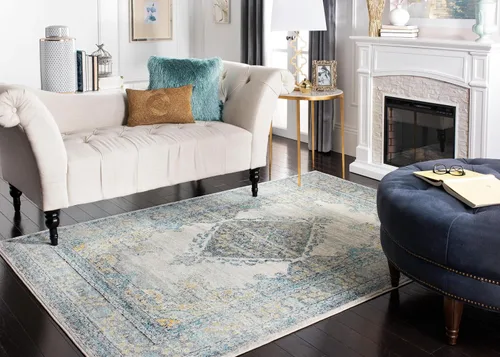 Vista 20 de SAFAVIEH Evoke Collection EVK250A - Alfombra de pasillo, 2 pies 2 pulgadas x 7 pies, color crema y fucsia, diseño oriental Shabby chic, no desprende