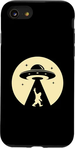 Vista 13 de iPhone 14 Alien big foot ufo nave espacial extraterrestre para hombres caso de regalo