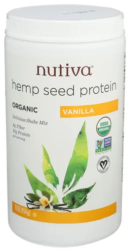 Vista 9 de Nutiva, Proteína de cáñamo, orgánica 0.53 oz, 16 onzas líquidas