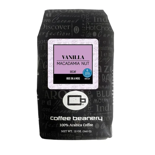 Vista 27 de Coffee Beanery Café con sabor a Amaretto SWP descafeinado 12 onzas (goteo automático) Tostado ligero