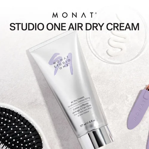 Vista 3 de MONAT STUDIO ONE™ Crema de secado al aire, suave, crema para peinar el cabello para sujeción táctil y protección contra la humedad. Control
