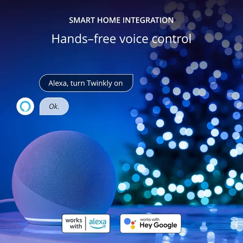 Vista 7 de Twinkly Strings - Vela USB-C de 100 LED, cadena de luces LED en forma de vela, luces LED RGB multicolor, luces para el día de San Valentín