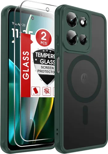 Vista 300 de LeYi Funda para teléfono Samsung-S23: protector de pantalla e imán MagSafe Púrpura