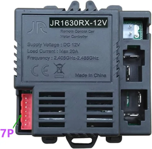 Vista 3 de B Socket JR-RX-12V Receptor Match 2.4G Bluetooth Accesorios de control remoto, caja de control, placa base niños paseo en coche piezas de repuesto