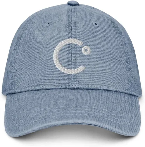 Vista 2 de Celsius Cryptocurrency Logo Hat (Gorra de mezclilla bordada)