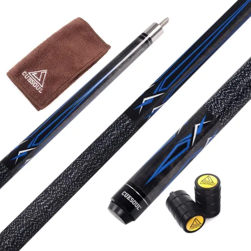 Vista 18 de Cuesoul Juego de taco de billar de madera de arce de 58 pulgadas, 19 oz/20 oz, punta de 11.5 mm/13 mm [peso ajustable]