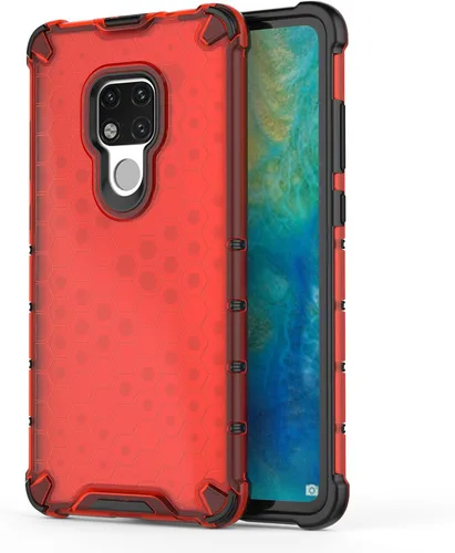 Vista 84 de Pzwoxukhov Funda compatible con Huawei Nova 3i, compatible con Huawei P Smart+ 2018 Honeycomb Anti-Drop Shock-Absorbing Case Negro