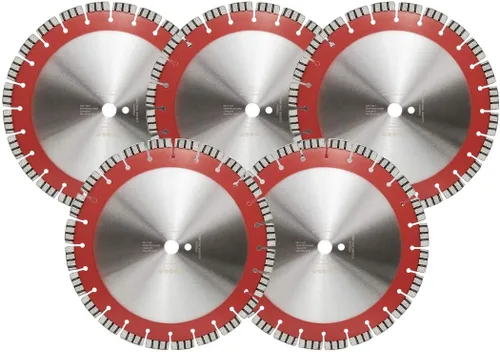 Vista 9 de SHDIATOOL Hoja de sierra de hormigón de 14 pulgadas con segmentos turbo premium soldados con láser corte seco o húmedo