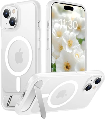 Vista 43 de Funda para iPhone 11 con compatibilidad magnética, [Soporte invisible incorporado][Compatible con MagSafe]