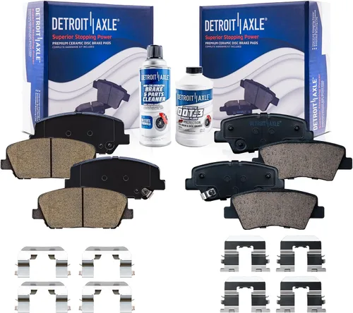 Vista 10 de Detroit Axle - Kit de freno delantero para Ford F-150 2010-2011, Ford Expedition Lincoln Navigator 2010-2021, repuesto de pastillas de freno