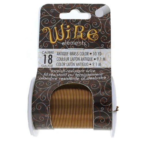 Vista 7 de The Beadsmith Copper Jewelry Wire Latón envejecido