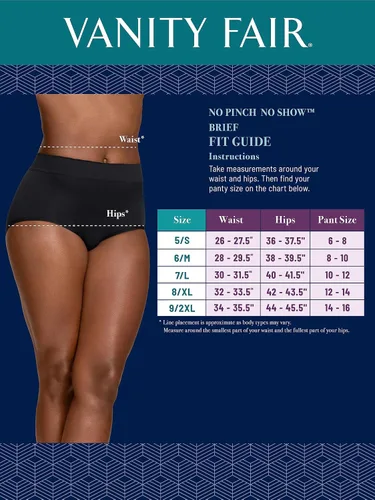Vista 5 de Vanity Fair Ropa interior sin costuras para mujer, suave y ligera, no se ve
