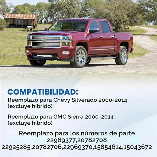 Vista 3 de Kit de herramientas de 4 piezas para gato de neumático de auxilio, reemplazo para Chevy Silverado 1500, reemplazo para GMC Sierra 2000-2014